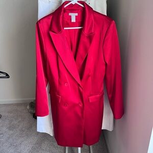 H&M Red Blazer dress